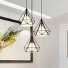 Loftowa lampa wisząca DIAMOND CHNR3-E27 druciana metalowy kaskada czarna