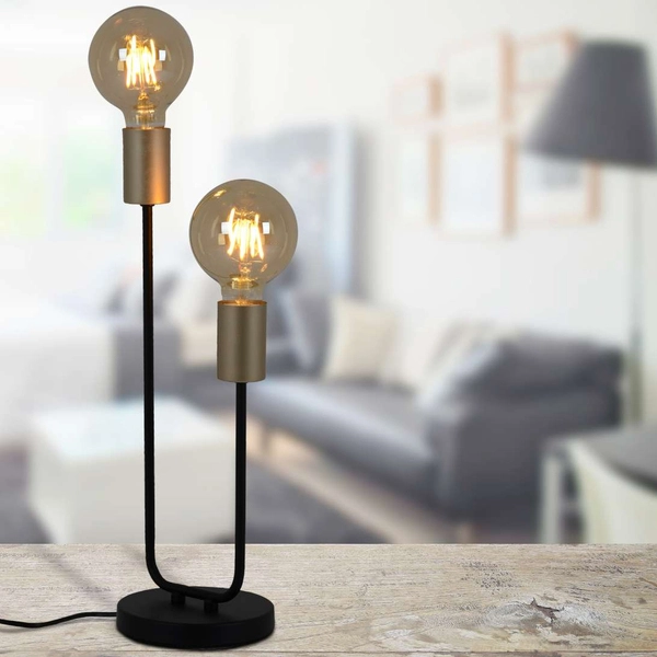 Stołowa LAMPA stojąca MODO 3169022 Nave loftowa LAMPKA metalowe pręty czarne outlet