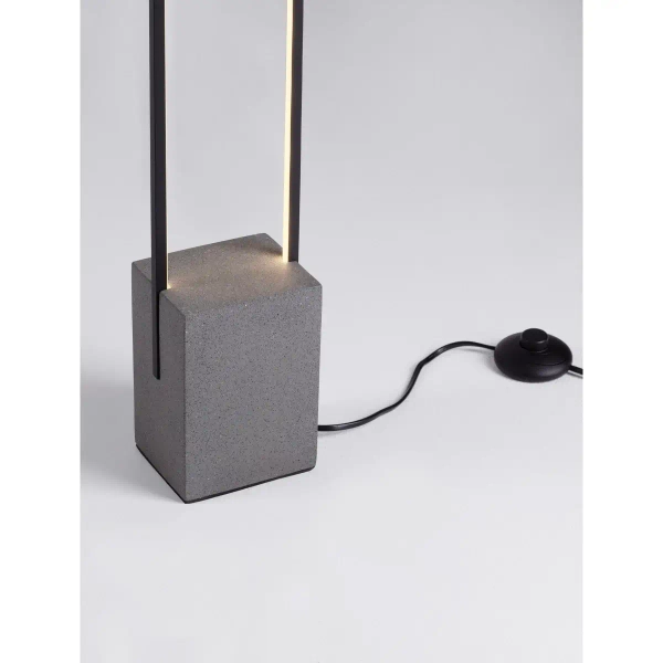 Tarasowy słupek z betonu DOMAIRA LE45292 LED 26W 3000K szary czarny