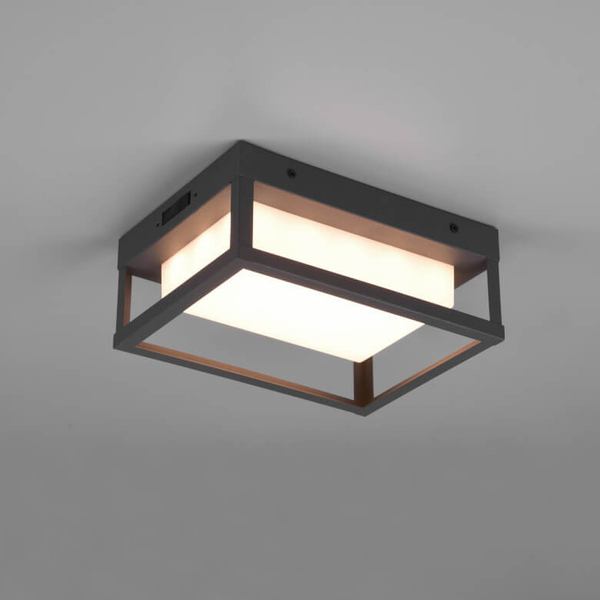 Ścienna lampa elewacyjna PORTOR DL142277860 LED 10,5W 2300-4000K IP54 antracyt