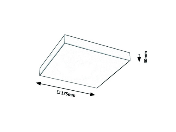 Sufitowa LAMPA plafon TARTU 7895 Rabalux łazienkowa OPRAWA metalowa LED 18W 2800K - 6000K plafoniera kwadratowa IP44 biała
