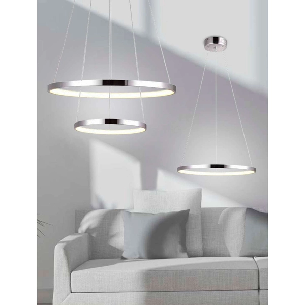 Wisząca lampa LUNE 32-64769 futurystyczna zwis LED 40W 4000K rings chrom