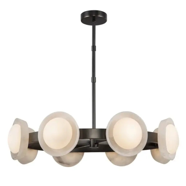 Żyrandol modernistyczny Alonso QN-ALONSO8-UBZ-AR LED 30W 3000K brązowy