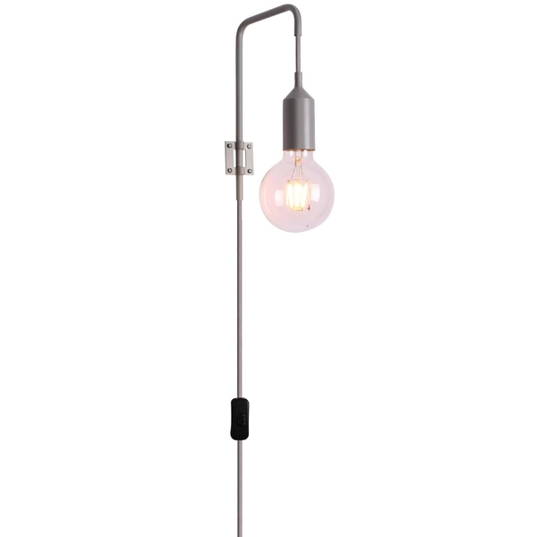 Ścienny kinkiet LAREN LEDEA 50401192 metalowa loftowy szary