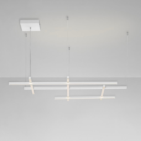 Metalowa lampa wisząca nad wyspę TUMBES LE44472 LED 83W 3000K biała