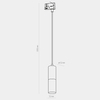 Wisząca lampa do szyn 3-fazowych tuba Tracer 6064 TK Lighting czarna złota
