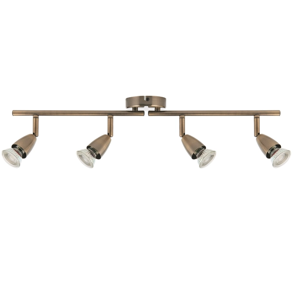 Nasufitowe reflektorki Amalfi 60992 Saxby listwa do kuchni mosiądz