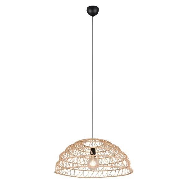 Salonowa lampa wisząca boho PAULETTE R36141026 czarny brązowy