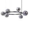 Wisząca lampa szklana Bolero 41325 kule balls grafitowe czarne