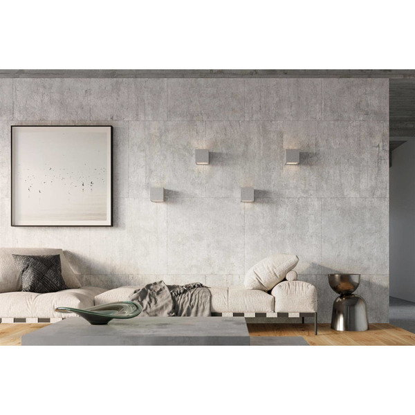 Betonowy kinkiet salonowy SL.0991 szara kostka lampa ścienna
