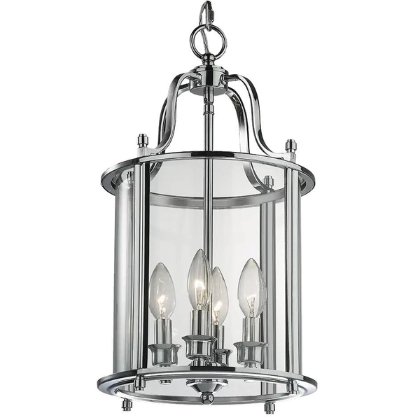 Retro LAMPA wisząca NEW YORK P04550CH Cosmolight industrialny zwis szklany chrom