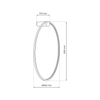 Kinkiet ścienny Saturno ML8852 Milagro LED 46W 4000K ring  IP44 czarny