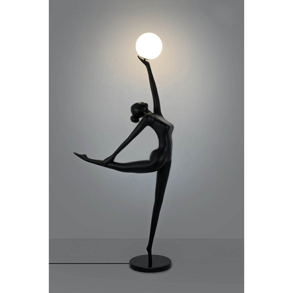 Podłogowa lampa Human Ballerina MSE010100359 Moosee metalowa czarna