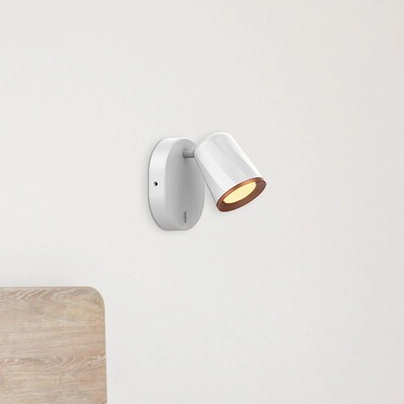 Ścienna LAMPA kinkiet SOLANGE 5045 Rabalux metalowa OPRAWA regulowana LED 6W 3000K reflektorek tuba biała złota