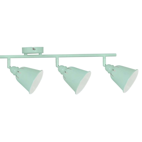 Plafon LAMPA sufitowa FIONA 4 311085 Polux regulowana OPRAWA metalowe reflektorki retro miętowe