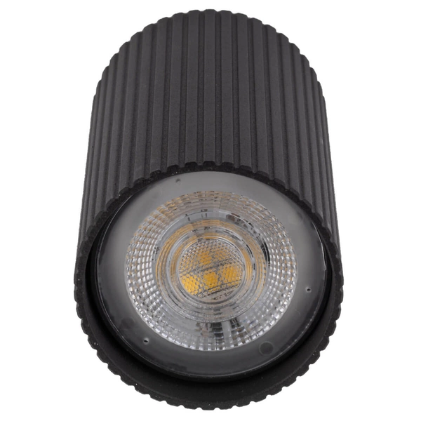 Lampa natynkowa do sypialni Tune 10022 sopel rurka tuba czarna