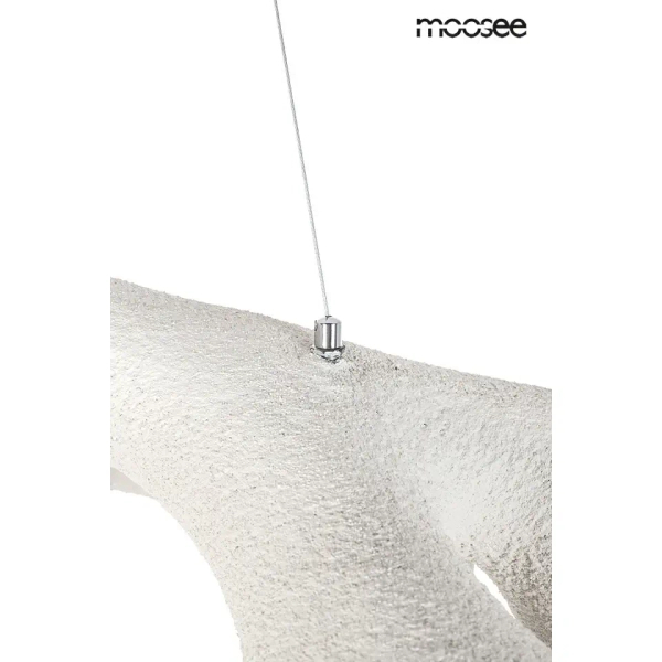 Wisząca lampa do jadalni NIDO biała MSE1501100451 7xE27 nad stół