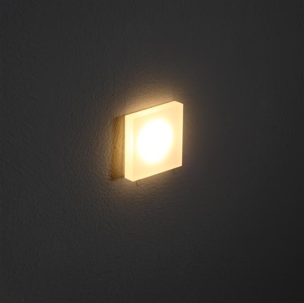 Lampa schodowa LED Lesel  008 XL 100802109 Elkim 1W 3000K wpust kostka IP44 biała