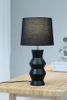 Nowoczesna lampa stojąca Shape ceramiczna czarna na komodę