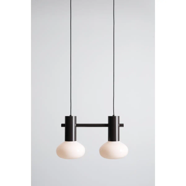 Podwójna wisząca lampa kule Flo 2 Mokka 7000H28_S brązowa