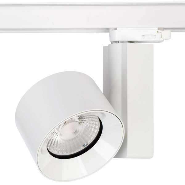 Reflektorowa LAMPA sufitowa NEA 8747 Nowodvorski okrągła OPRAWA metalowa LED 40W 4000K do systemu szynowego 3 - fazowego biał