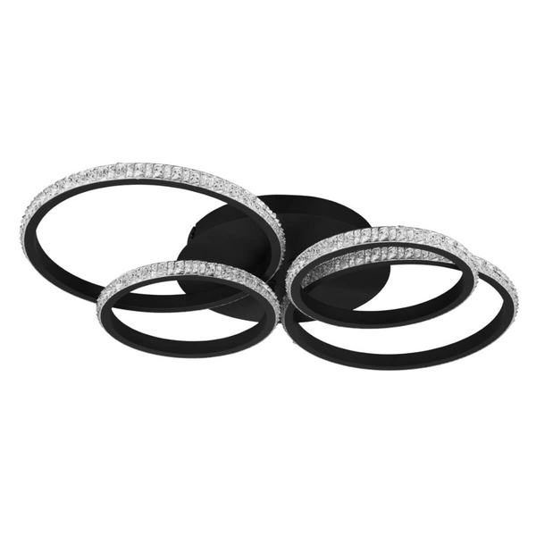 Pierścieniowa lampa sufitowa Cires R67364132 LED 27W 4000K czarny