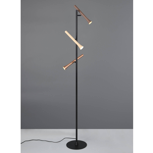 Podłogowa lampa stojąca FIATO 452010317 LED 3W 2300-4000K czarny multikolor