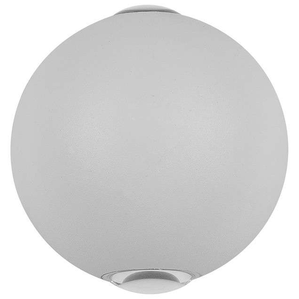 Elewacyjna LAMPA zewnętrzna CARSOLI PL-308W Italux ogrodowa OPRAWA ścienna kinkiet LED 4W 3000K metalowy IP65 biały