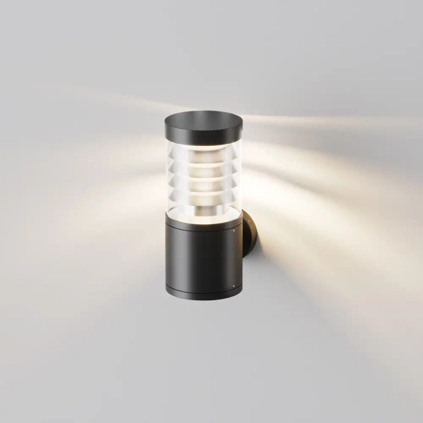 Zewnętrzny kinkiet ścienny Spir O439WL-L12GF3K LED 12W 3000K IP65 grafit