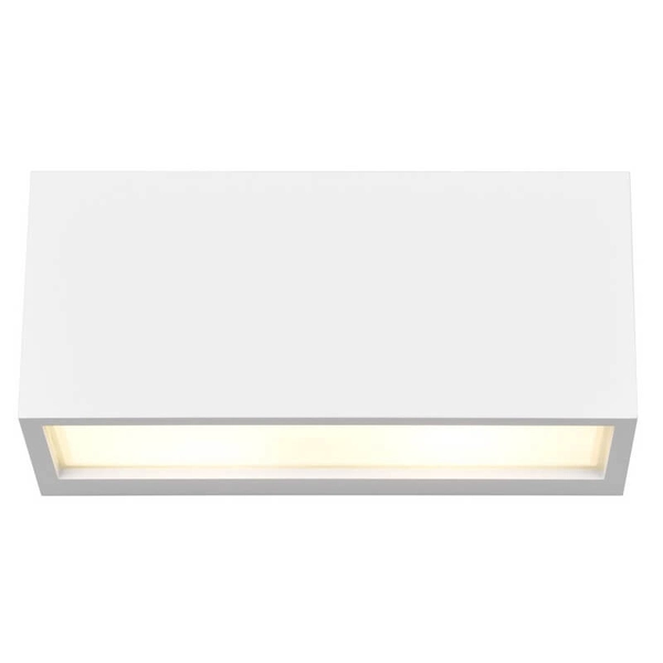 Prostokątna lampa ścienna MAYENNE 218560231 do łazienki IP44 biała