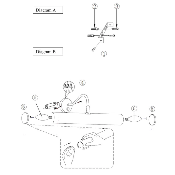 Ścienny kinkiet nad lustro Turner PL200-E14-SWAN Endon metal mosiądz