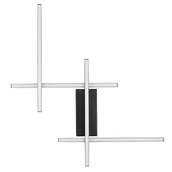 Ścienna lampa metalowa BILORTA LE45468 LED 28W 3200K czarna