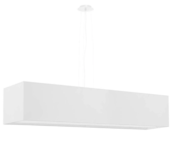 LAMPA wisząca SL.0781 prostokątna OPRAWA abażurowy zwis biały