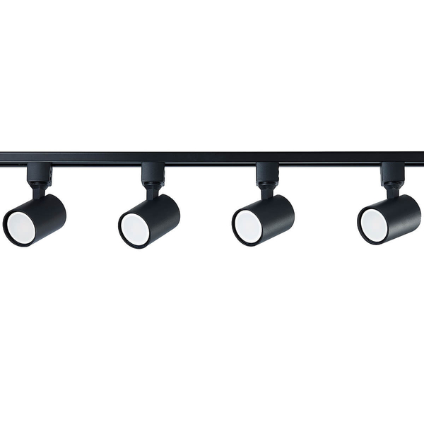 System szynowy SNOW LP-737 BK SET Light Prestige metalowa OPRAWA zestaw listwa z reflektorkami czarne