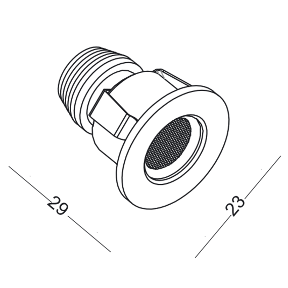 Podtynkowa lampa sufitowa POINT 2880A1102 LED 1W 3000K biały