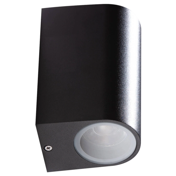 Nowoczesny kinkiet zewnętrzny Rimini AZ4266 IP54 czarna lampa ścienna