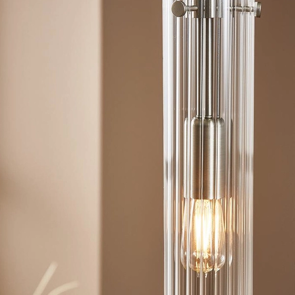 Loftowa LAMPA wisząca TUBO 108112 Markslojd szklana OPRAWA tuba zwis stal przezroczysty