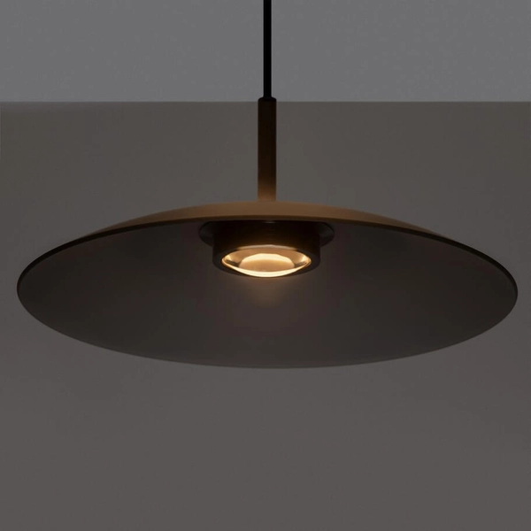 Lampa wisząca do jadalni PECA LE44273 LED 13W 3000K kopuła czarna szara