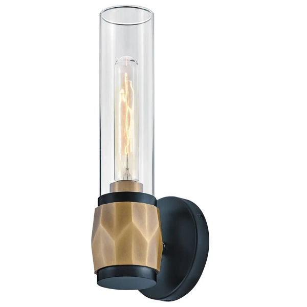 Łazienkowy kinkiet Ellison HK-ELLISON1-BK-HB nad umywalkę IP44 mosiądz