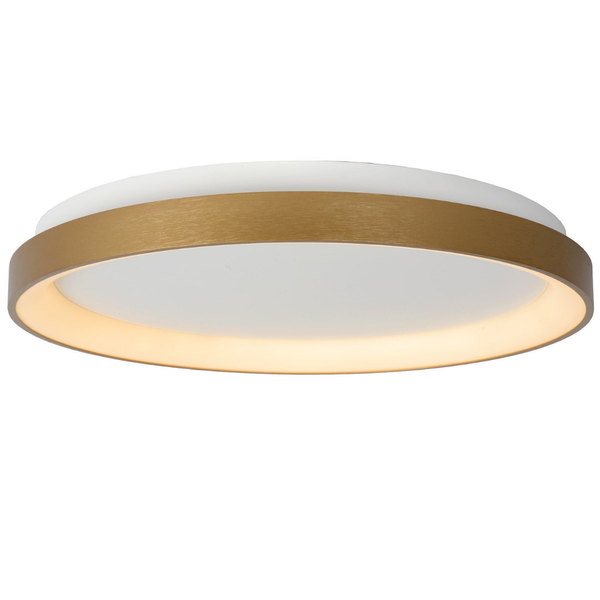 Plafoniera LAMPA sufitowa VIDAL 46103/38/02 Lucide okrągła OPRAWA plafon LED 38W 2700K metalowy złoty