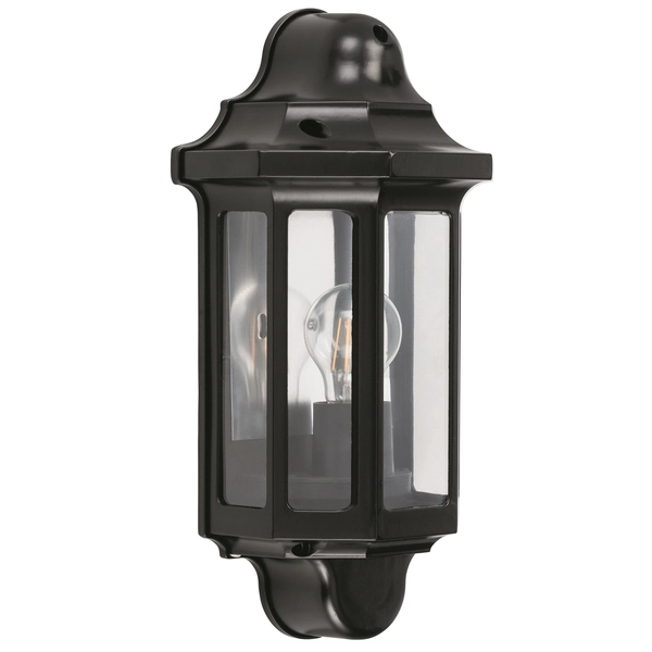 Kinkiet elewacyjny Traditional 1818S Saxby latarnia vintage IP44 czarny