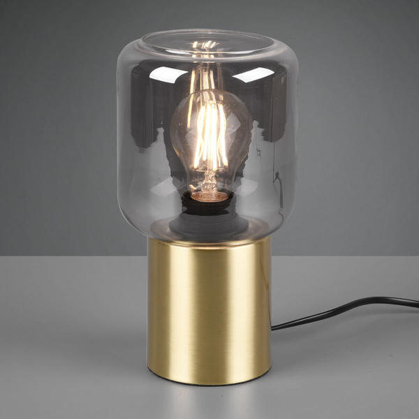 Loftowa lampka nocna Nico R50591008 RL Light szklana złota przydymiona