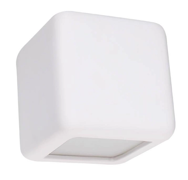 Ceramiczna LAMPA ścienna SL.0839 loftowa OPRAWA kinkiet kostka biała