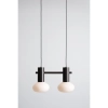 Podwójna wisząca lampa kule Flo 2 Mokka 7000H28_S brązowa