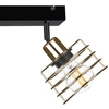 Loftowa LAMPA sufitowa KET323 metalowa OPRAWA regulowane druciaki złote