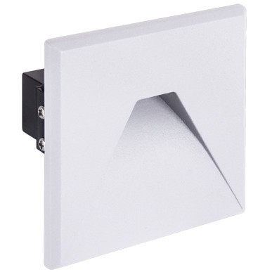 Wpuszczana LAMPA zewnętrzna KURS LED 03908 Ideus kwadratowa OPRAWA metalowy wpust LED 1,6W 4000K outdoor IP54 biały