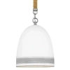 Kuchenna lampa wisząca Nash HK-NASH-P-AN marynistyczna nikiel biały