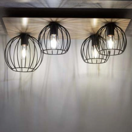 Plafoniera loftowa Cyber 32360 przysufitowe kule metalowe czarne