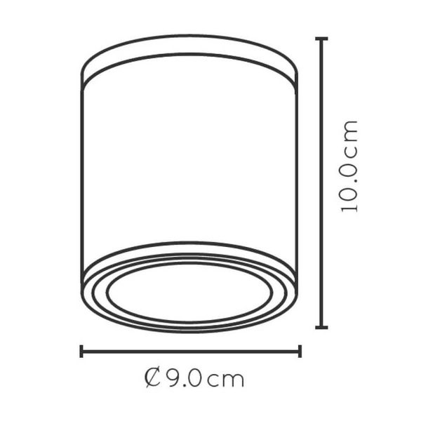 Downlight lampa zewnętrzna Aven 22962/01/31 biała tuba IP65 outdoor