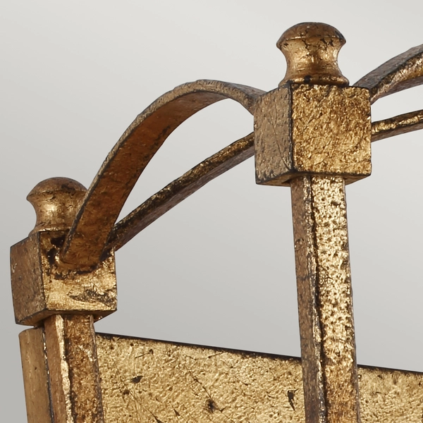 Kinkiet antyczny QN-THAYER2-ADB na korytarz ramka złota